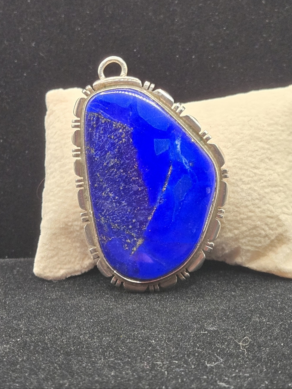 Lapis Lazuli Sterling Pendant By Native American artist Thomas Francisco